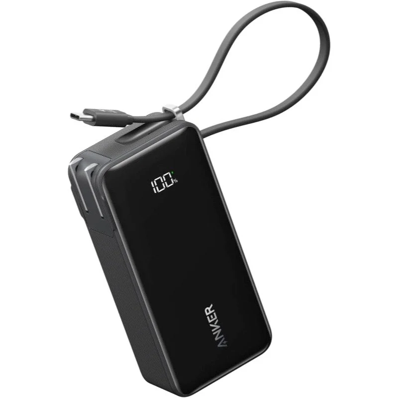 Anker Power Bank(10000mAh・Fusion・USB-Cケーブル一体型)A1637